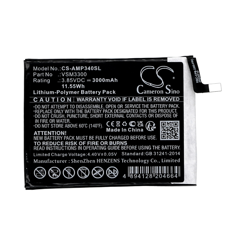 Akut Matkapuhelimen akku CS-AMP340SL