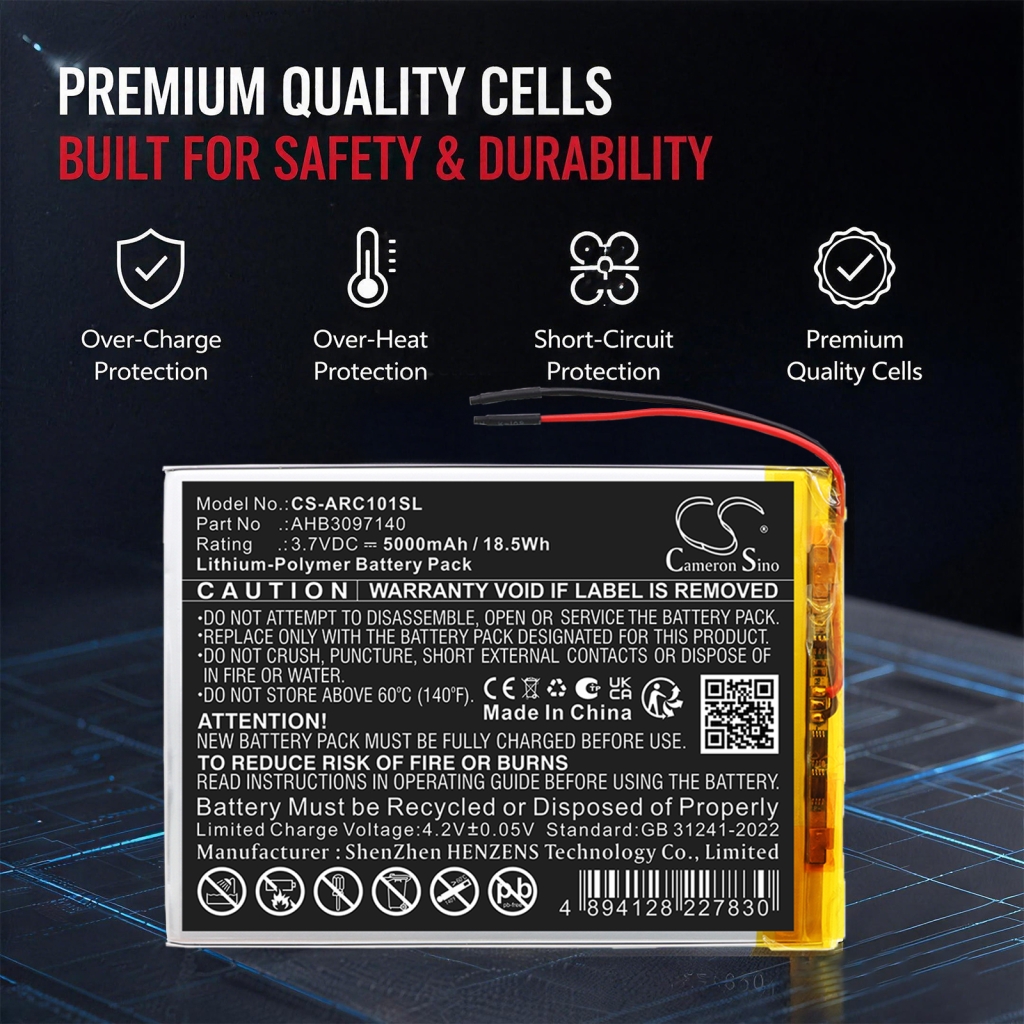 Battery compatible with Archos CS-ARC101SL