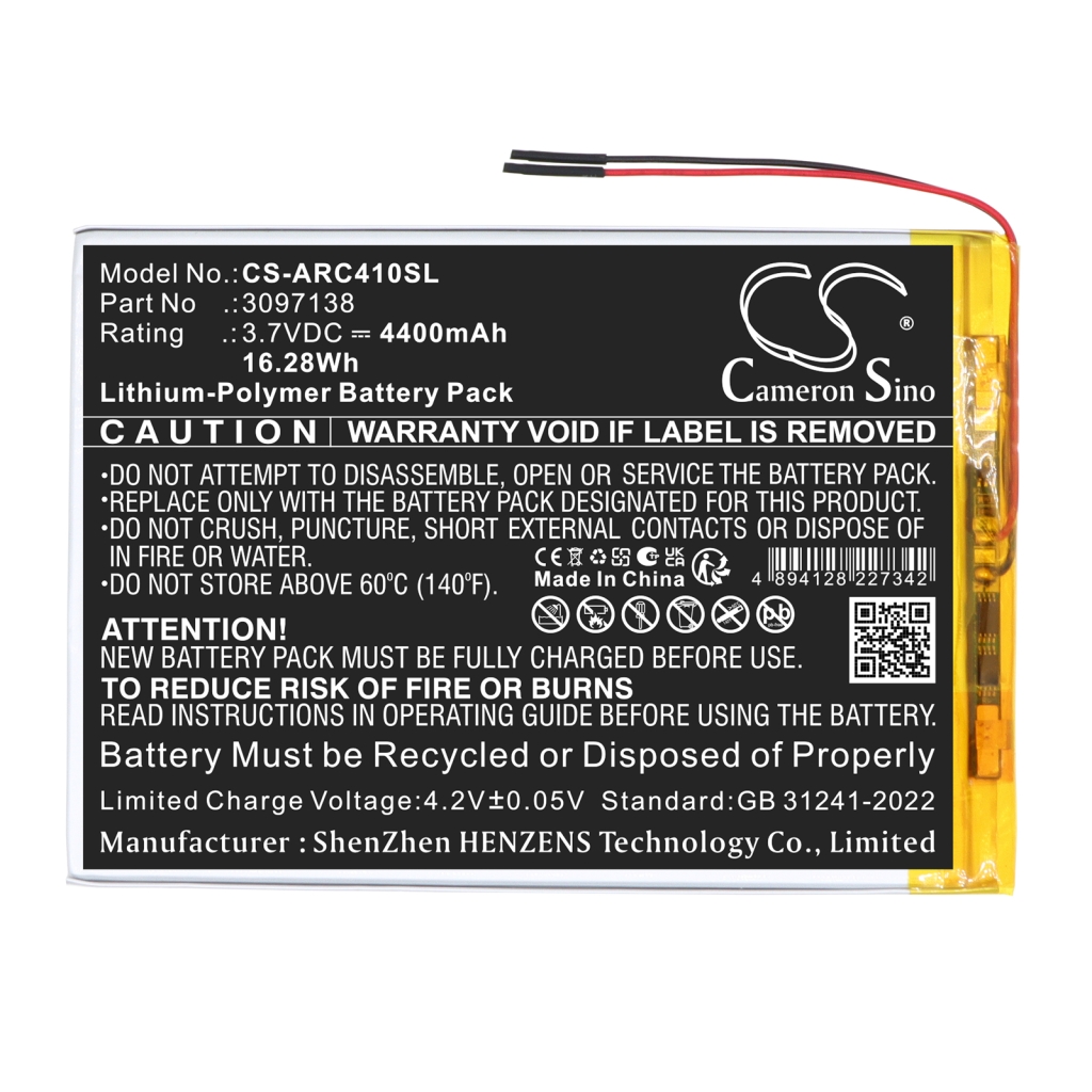 Battery compatible with Tablet Battery