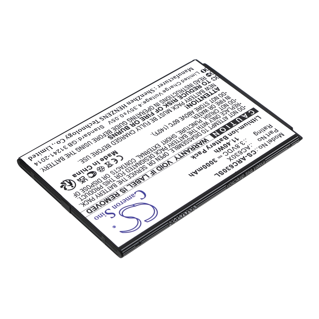Yhteensopiva akun vaihto Archos AC630X