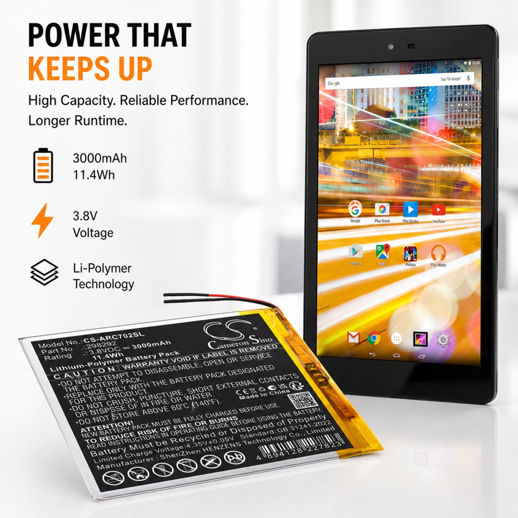 Akku Korvaa Archos GPC298292