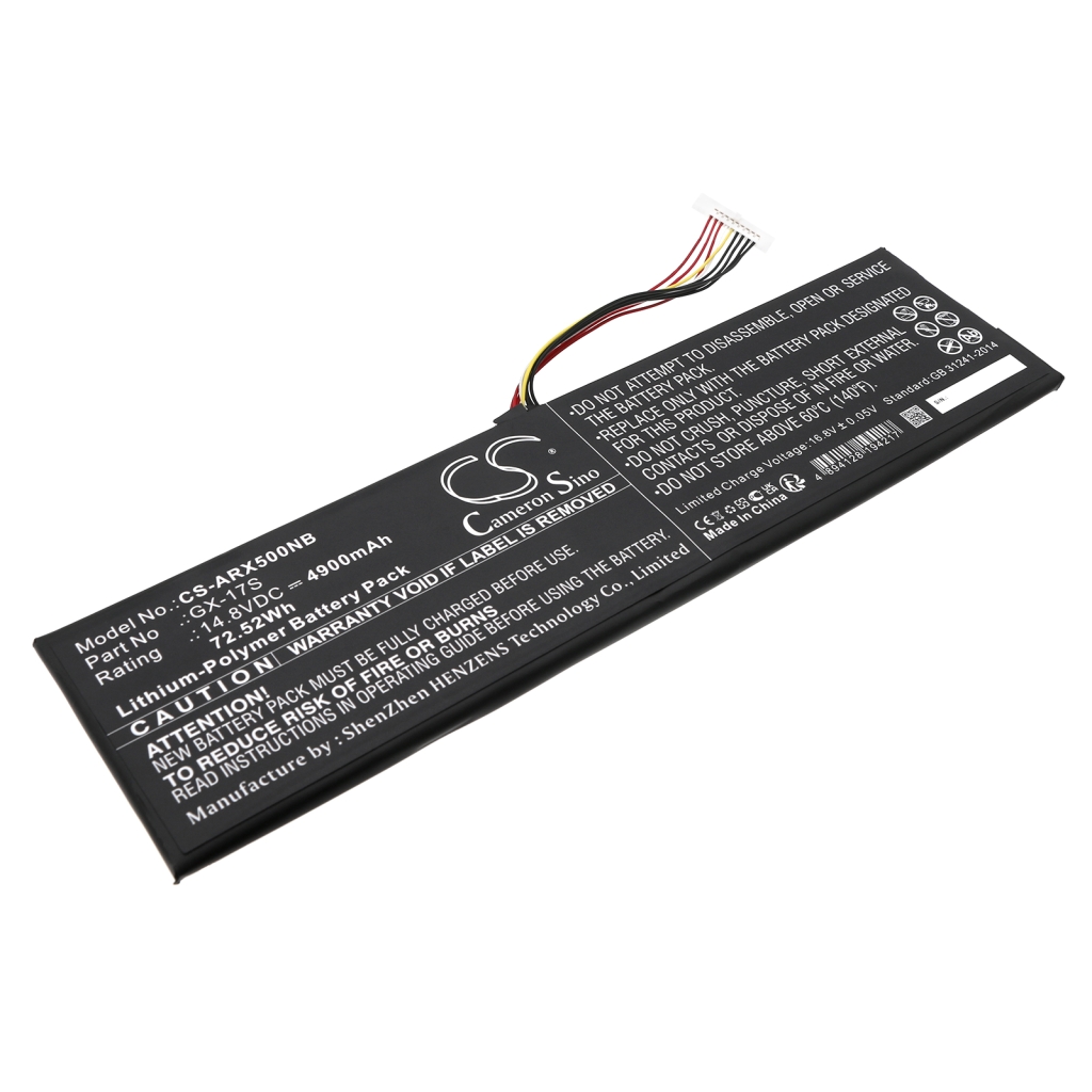 Kannettavan tietokoneen akku Gigabyte CS-ARX500NB