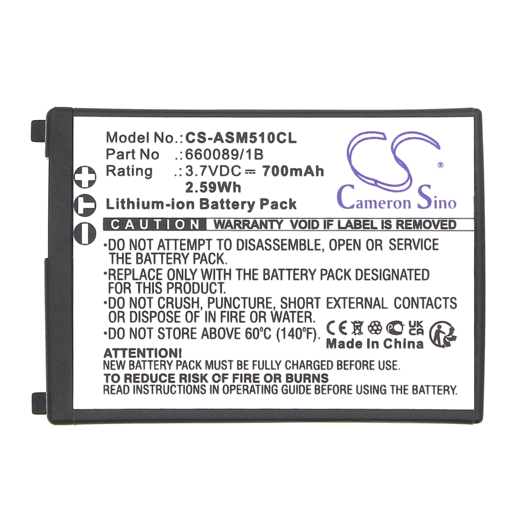 Yhteensopiva akun vaihto ASCOM 660089/1B,660109