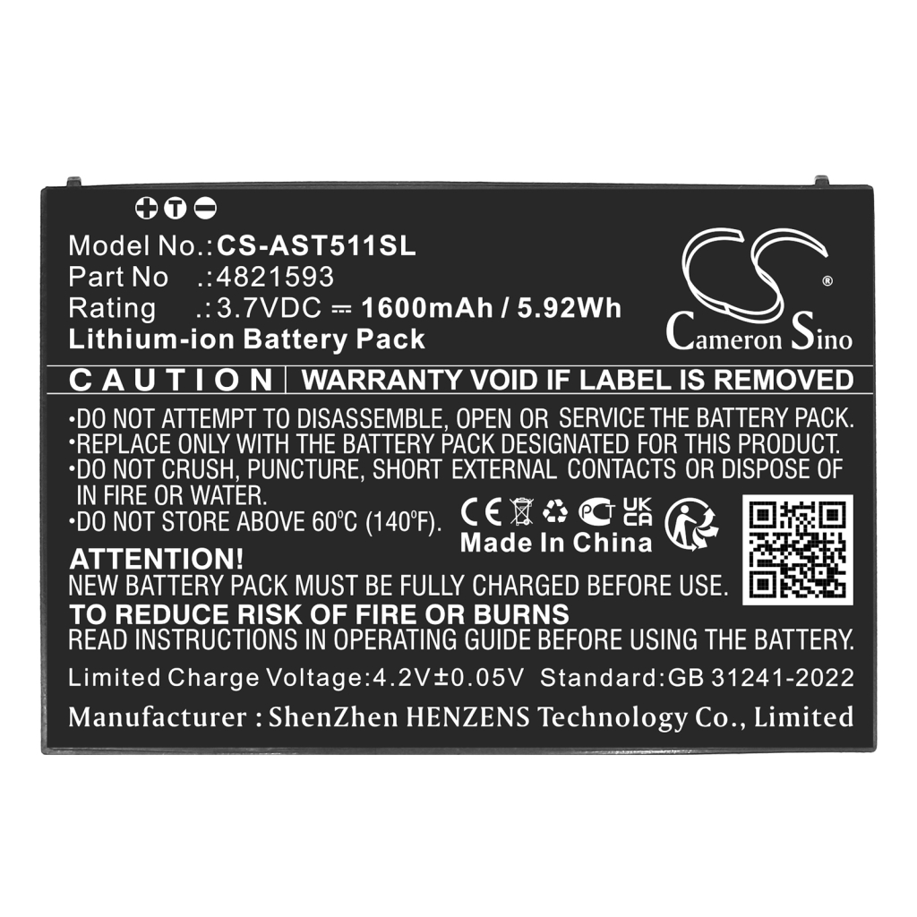 Kotiturvakameran akku Assa abloy CS-AST511SL
