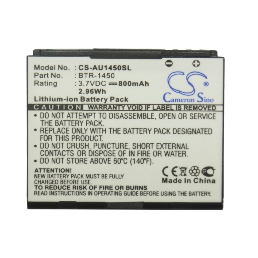 Yhteensopiva akun vaihto Audiovox BTR-1450