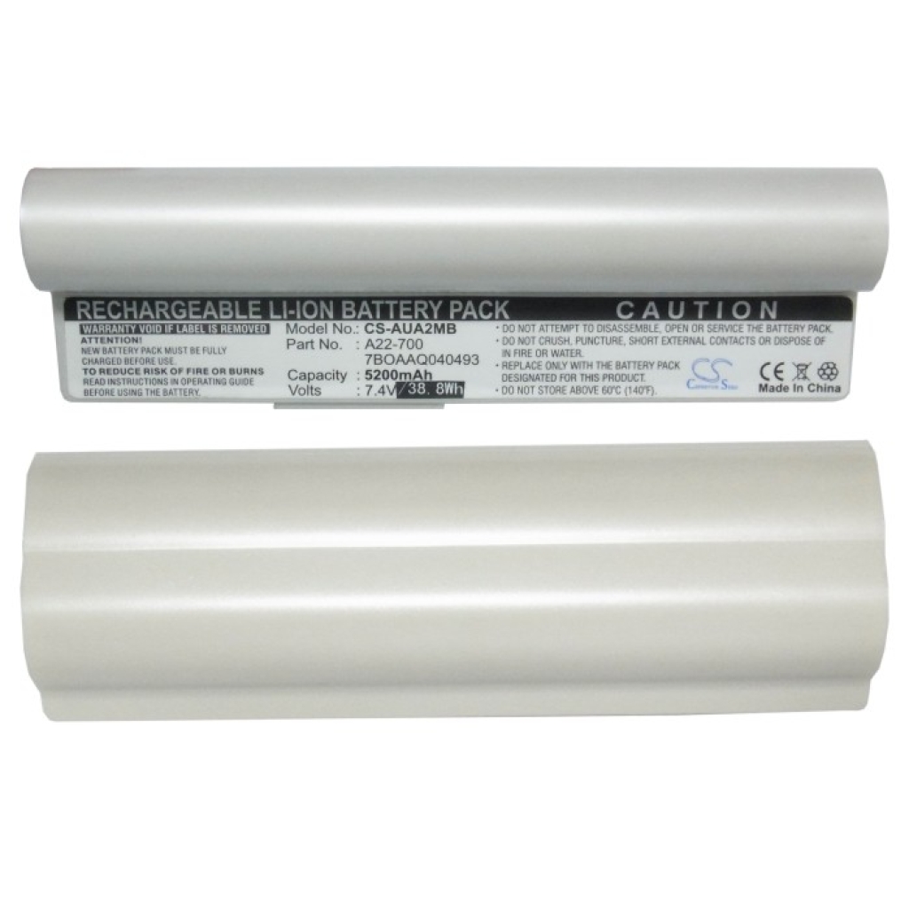 Yhteensopiva akun vaihto Asus 7BOAAQ040493,A22-700