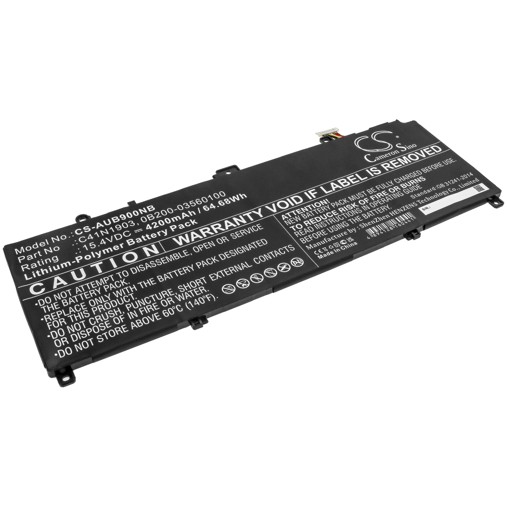 Yhteensopiva akun vaihto Asus 0B200-03560100,C41N1903