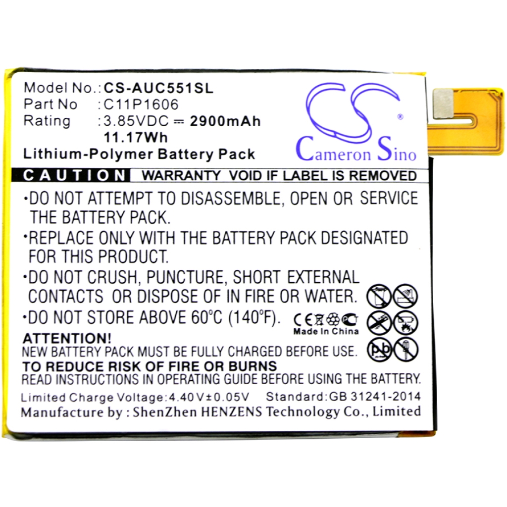 Akut Matkapuhelimen akku CS-AUC551SL