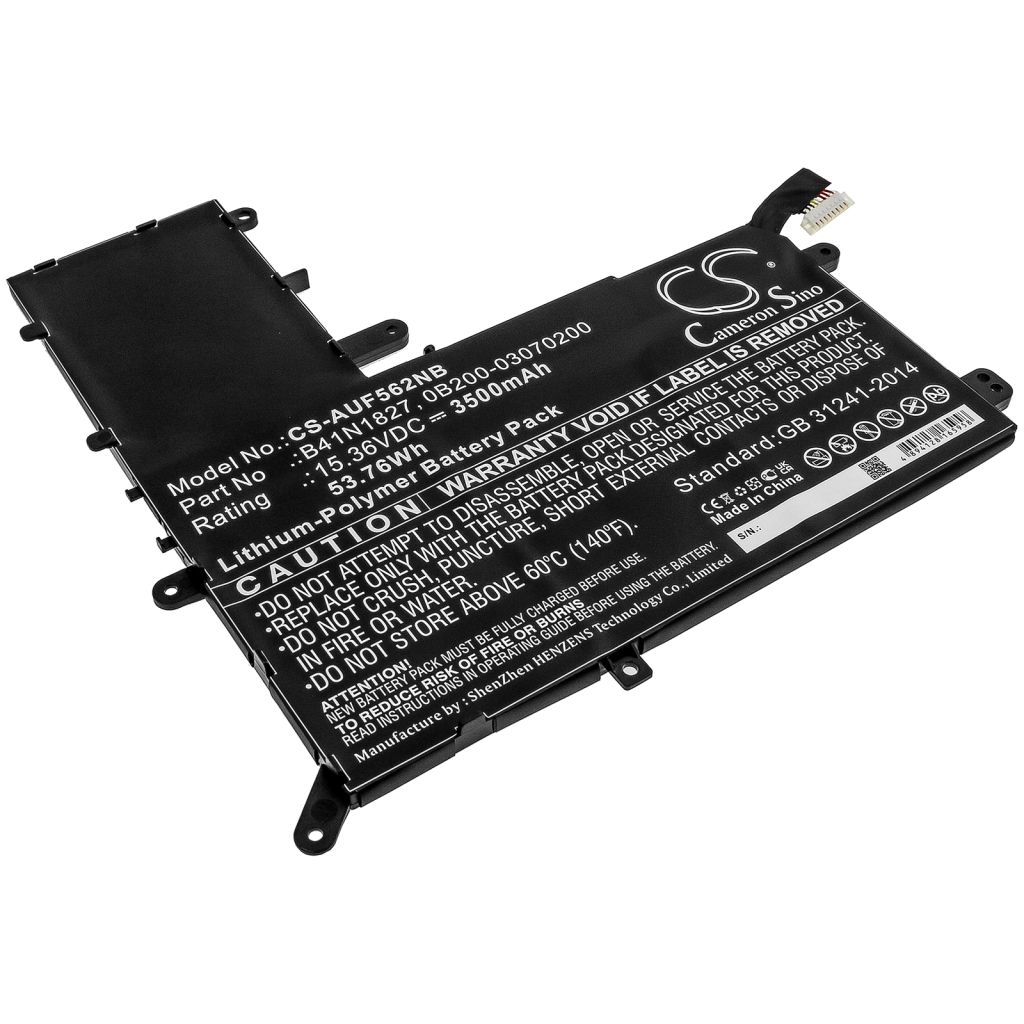 Yhteensopiva akun vaihto Asus 0B200-03070200,B41N1827