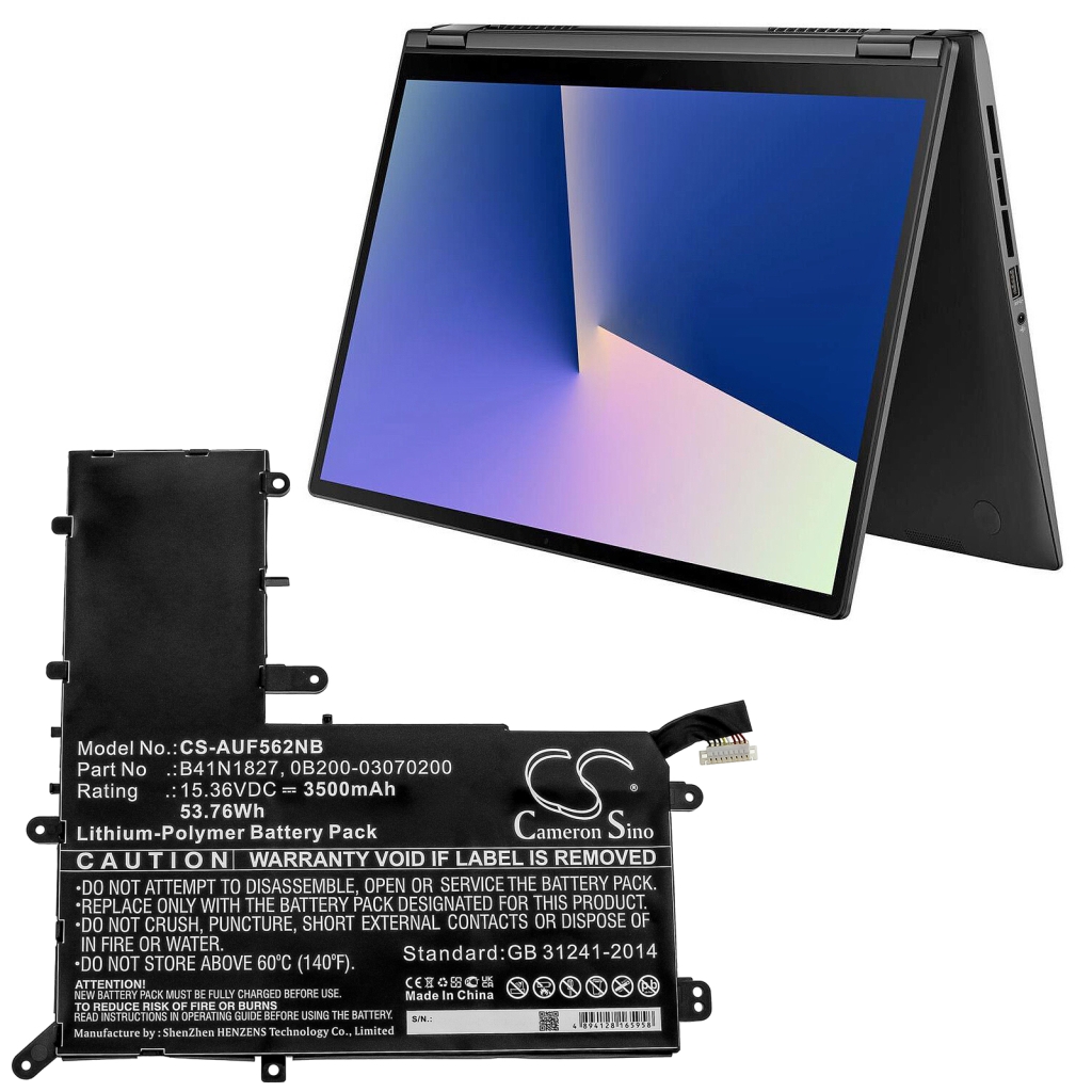 Yhteensopiva akun vaihto Asus 0B200-03070200,B41N1827