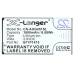 X-Longer CS-AUG451SL phone battery 3.8V 1600mAh 6.08Wh, straight-on label