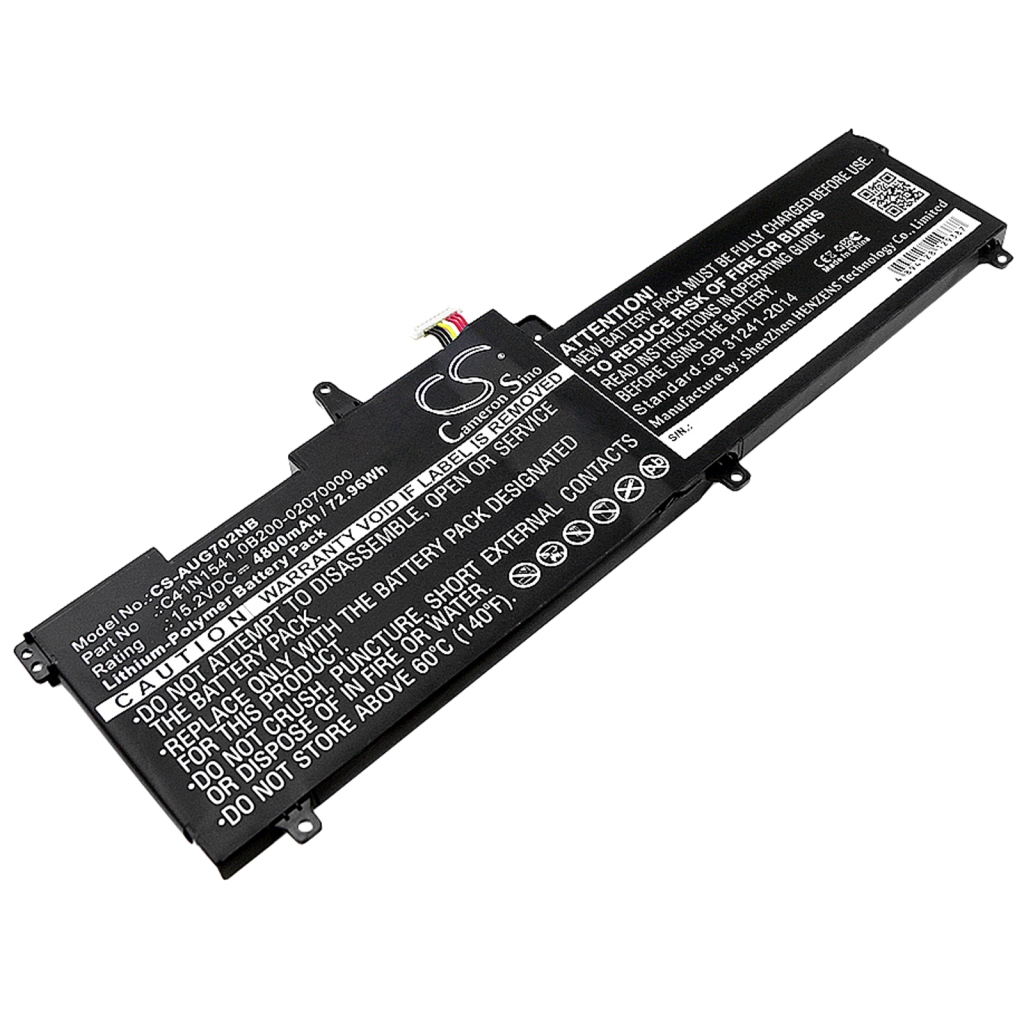Yhteensopiva akun vaihto Asus 0B200-02070000,C41N1541