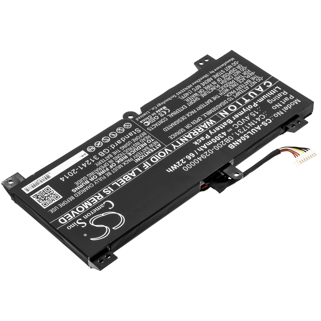 Yhteensopiva akun vaihto Asus 0B200-02940000,C41N1731