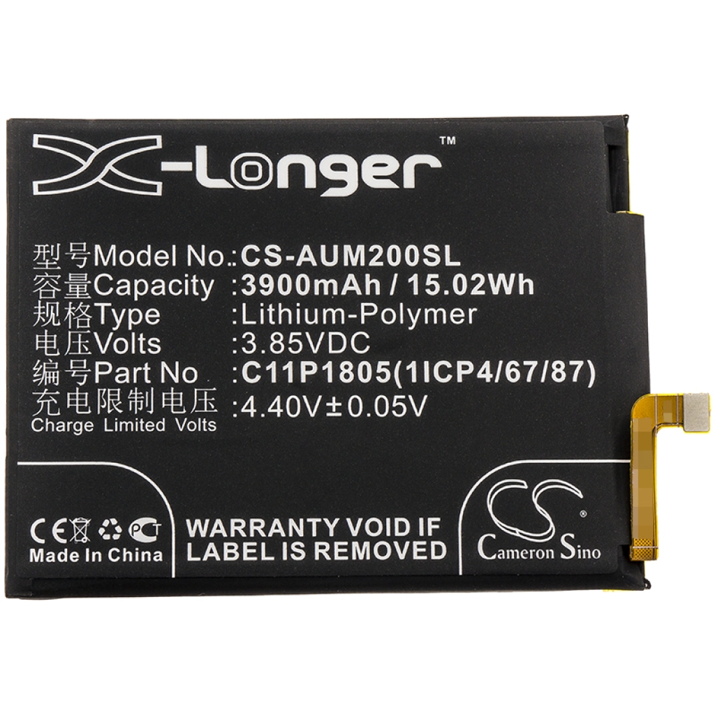 Yhteensopiva akun vaihto Asus C11P1805(1ICP4/67/87)