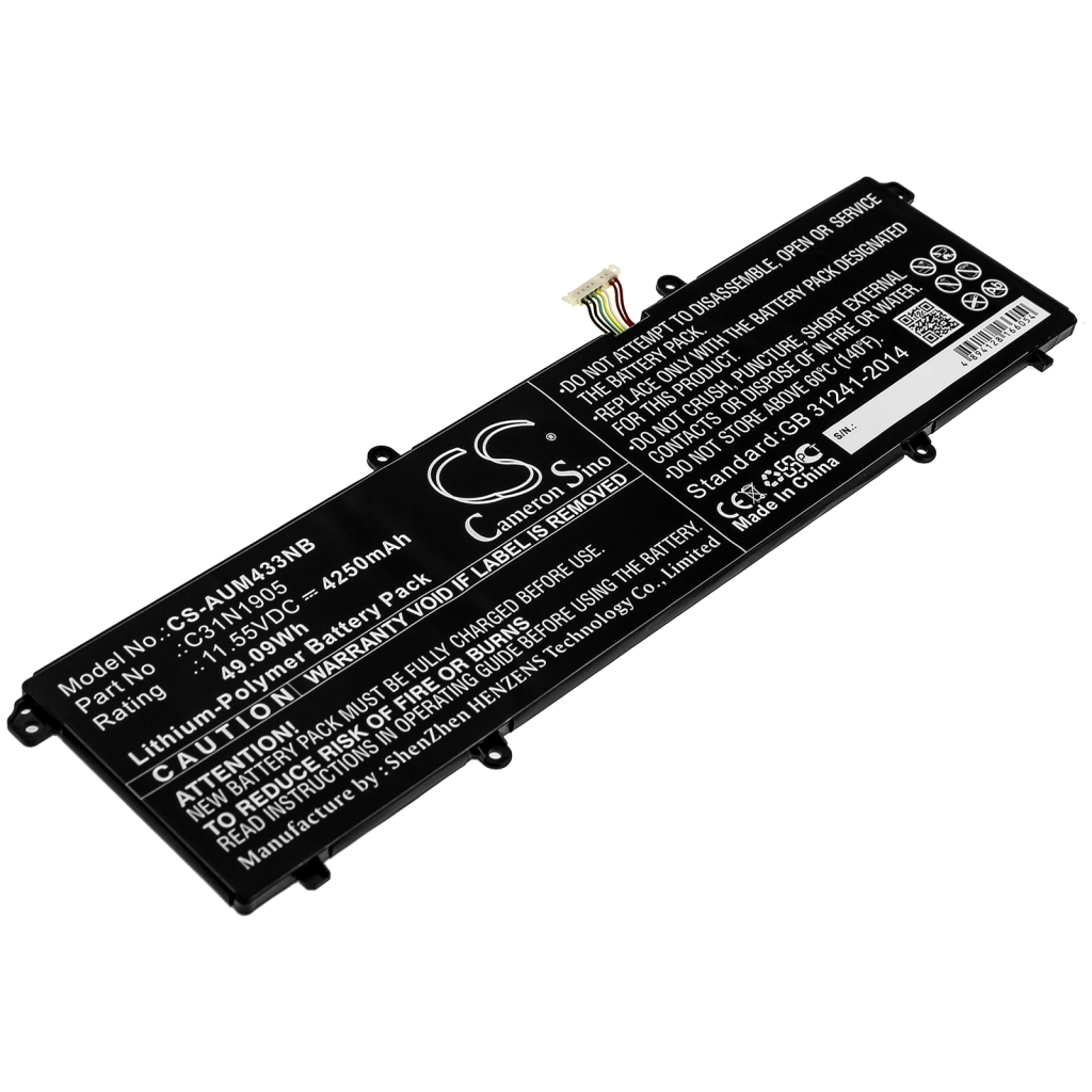 Yhteensopiva akun vaihto Asus 0B200-03580200,C31N1905