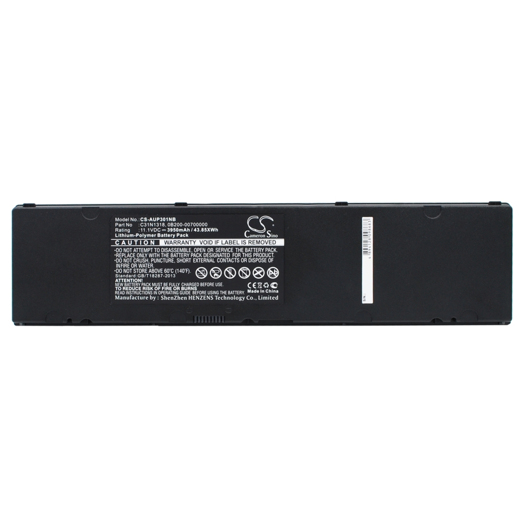 Yhteensopiva akun vaihto Asus 0B200-00700000,C31N1318