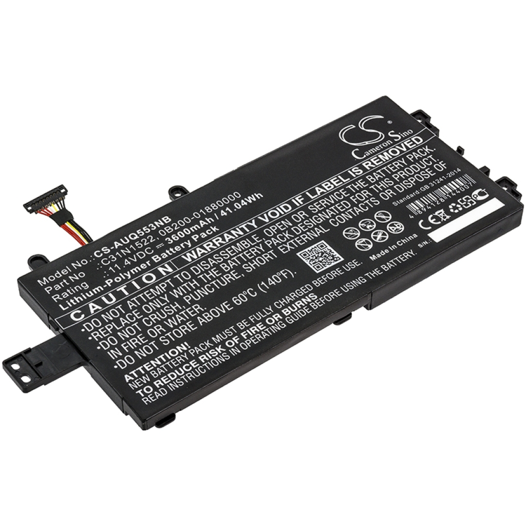 Yhteensopiva akun vaihto Asus 0B200-01880000,C31N1522