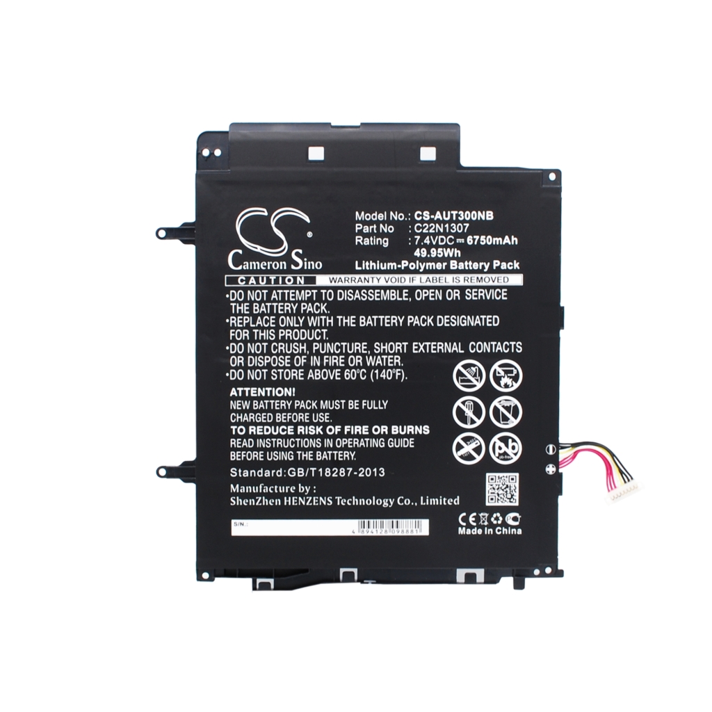 Yhteensopiva akun vaihto Asus 0B200-00570000,C22N1307