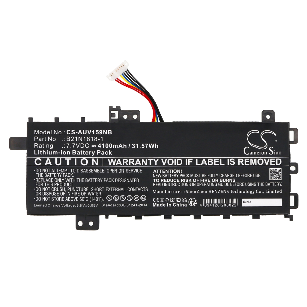 Yhteensopiva akun vaihto Asus B21N1818-1