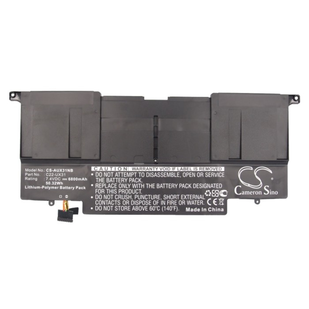 Yhteensopiva akun vaihto Asus C22-UX31