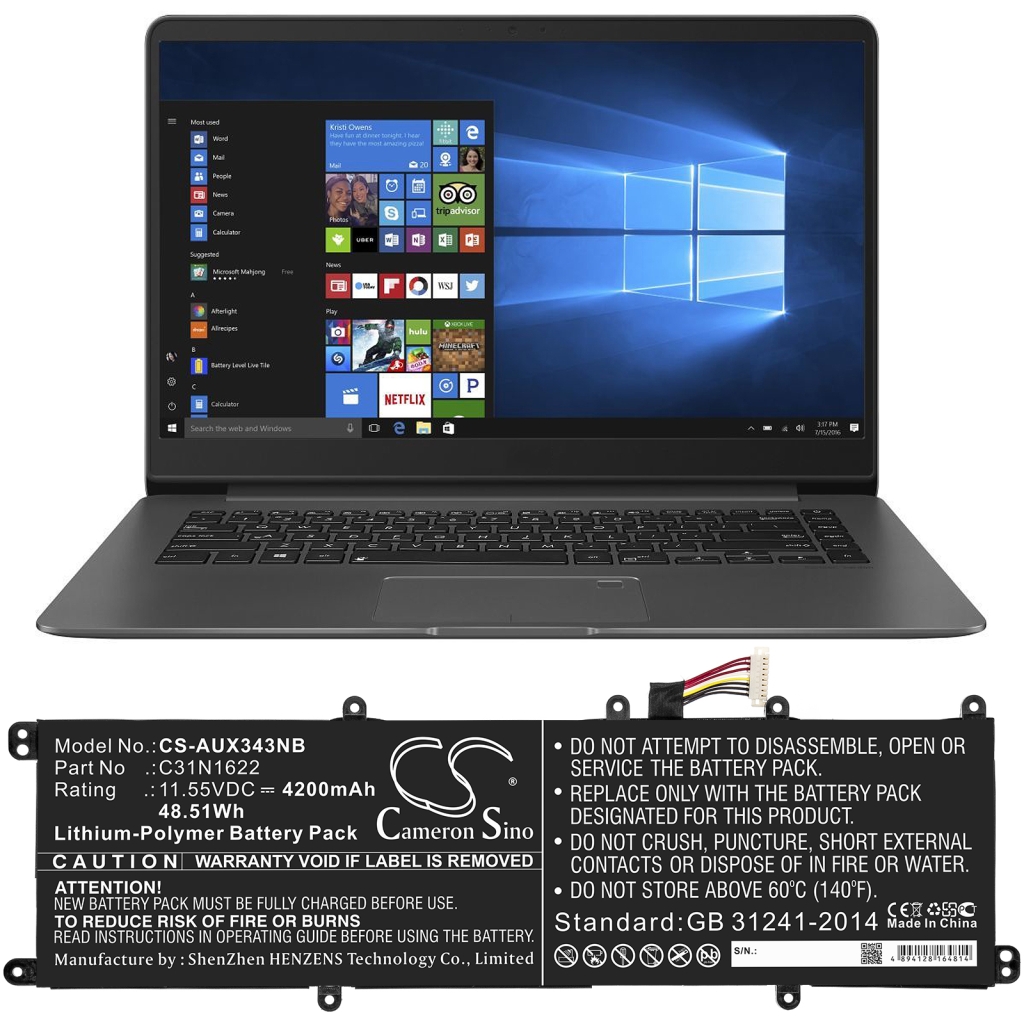 Akku Korvaa 0B200-02390000