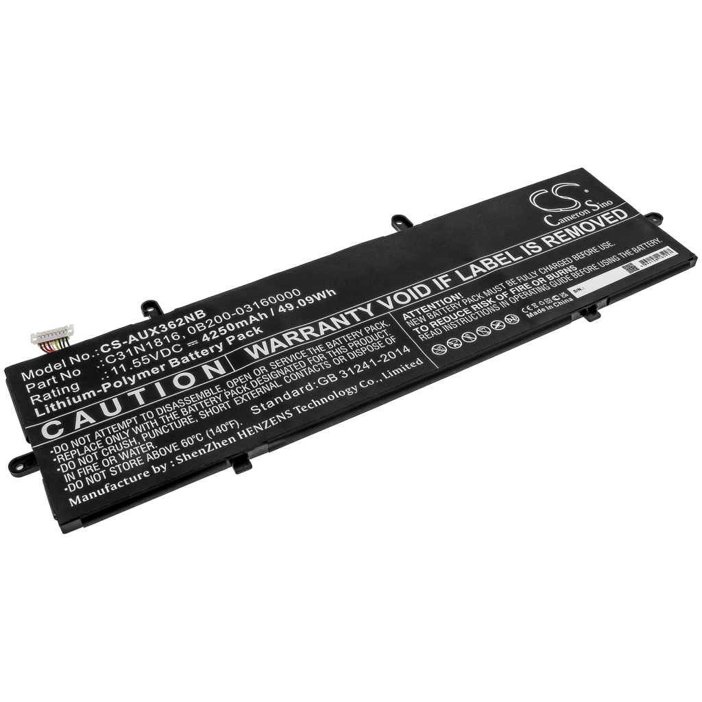 Yhteensopiva akun vaihto Asus 0B200-03160000,C31N1816