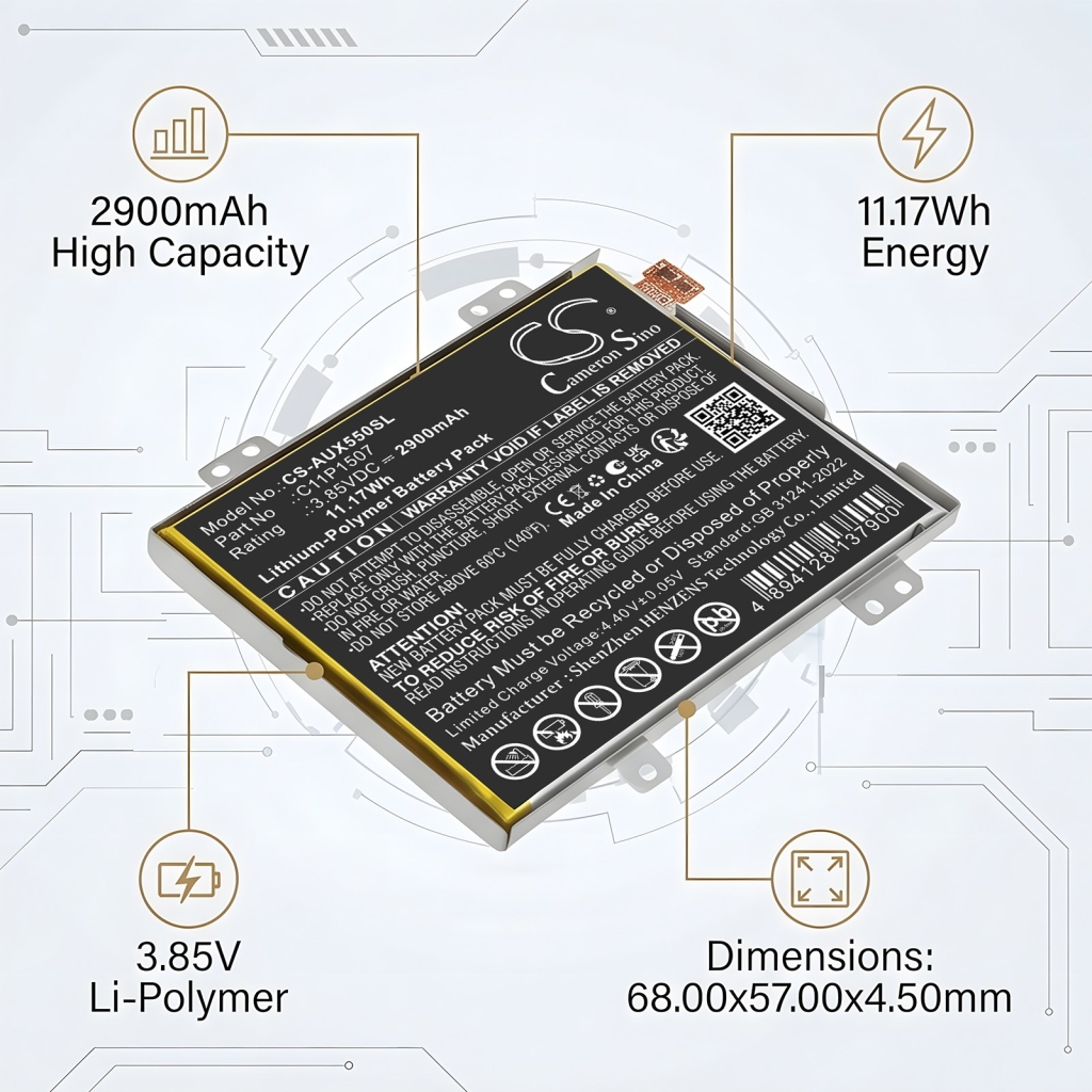 Akku yhteensopiva Asus CS-AUX550SL