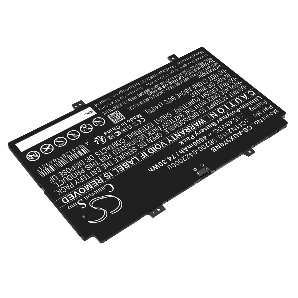 Yhteensopiva akun vaihto Asus 0B200-04220000,C41N2110