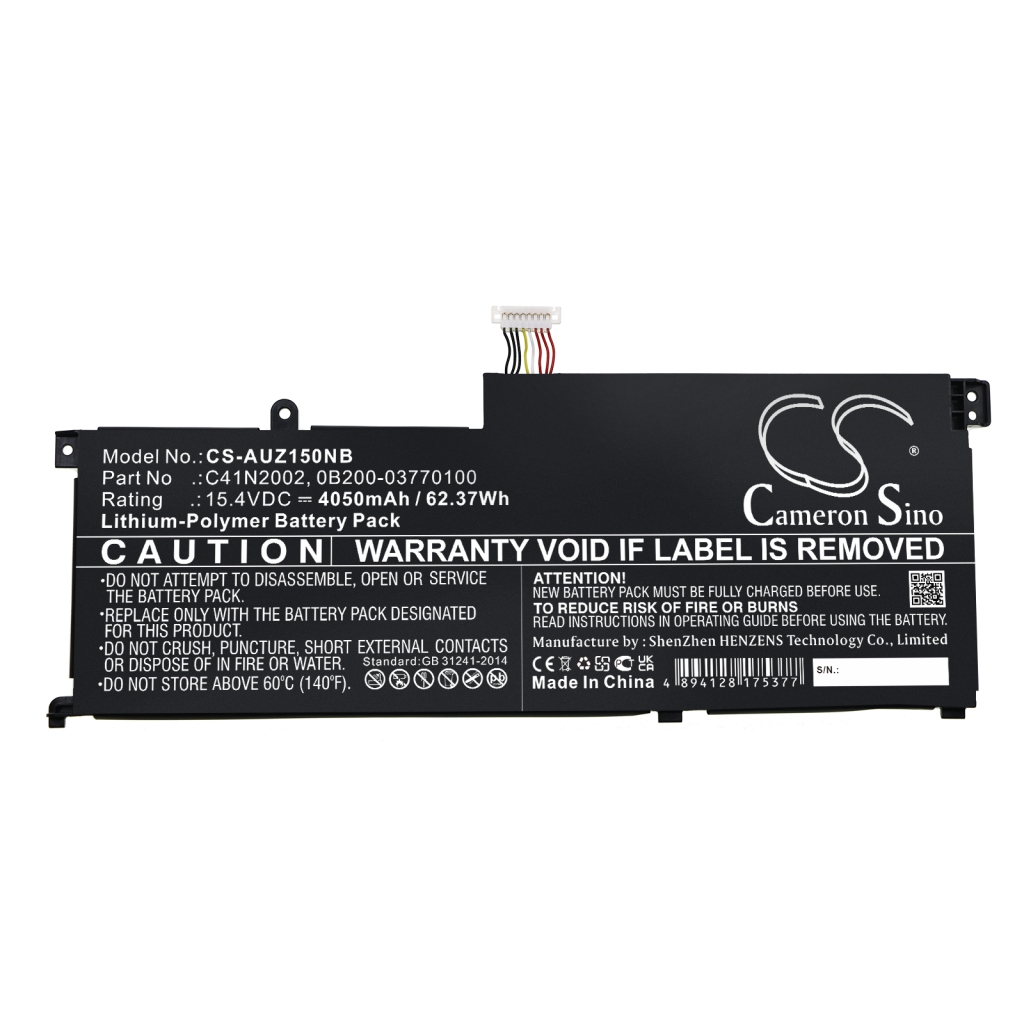 Yhteensopiva akun vaihto Asus 0B200-03770100,C41N2002