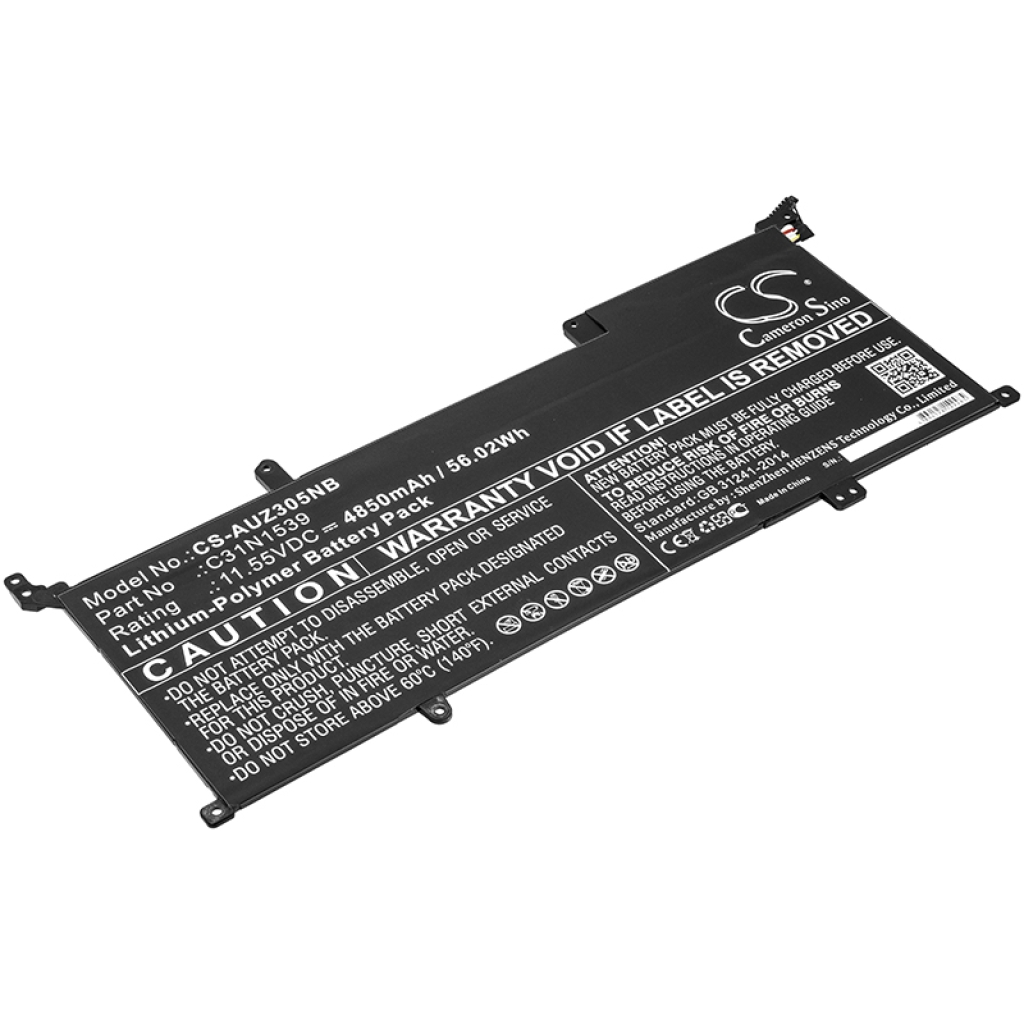Yhteensopiva akun vaihto Asus 0B200-01180200,C31N1539