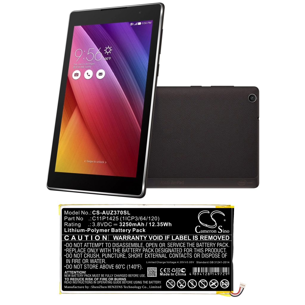 Tabletin akku Asus ZenPad 7.0 (Z370C-1A041A) (CS-AUZ370SL)