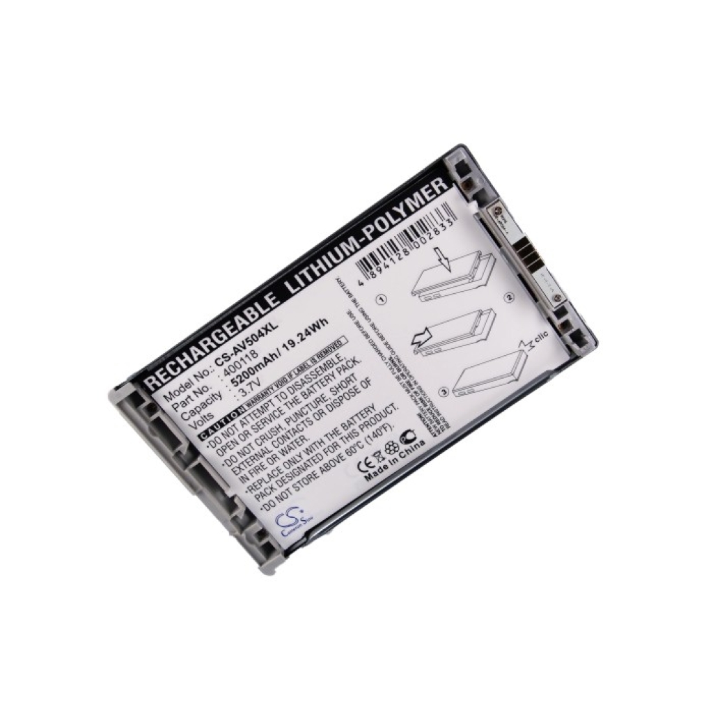 Akku yhteensopiva Archos CS-AV504XL