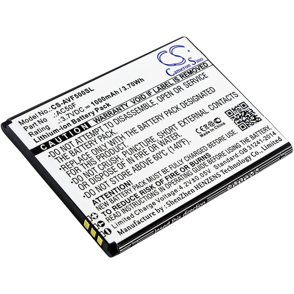 Yhteensopiva akun vaihto Archos AC50F,AC50FNEV
