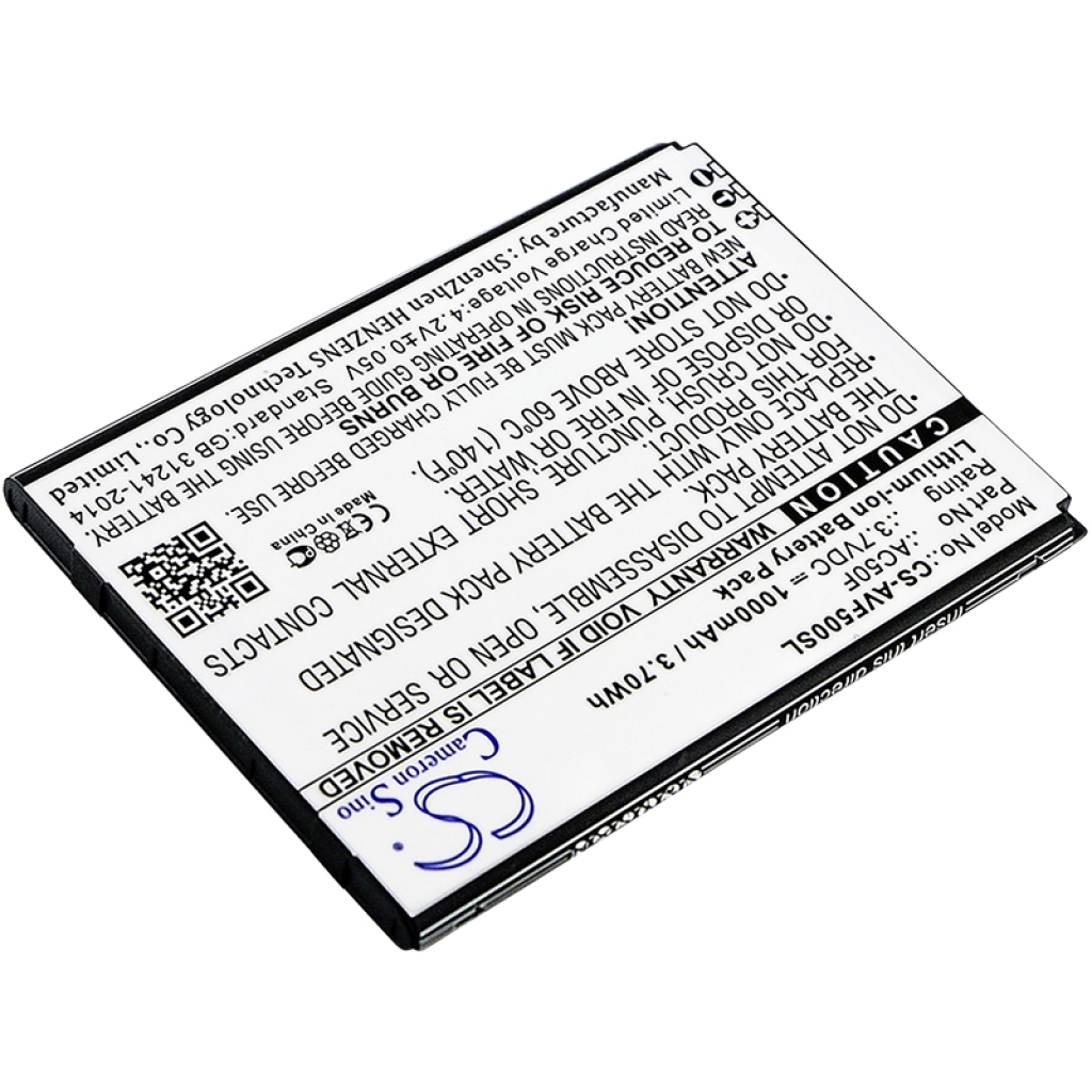 Yhteensopiva akun vaihto Archos AC50F,AC50FNEV