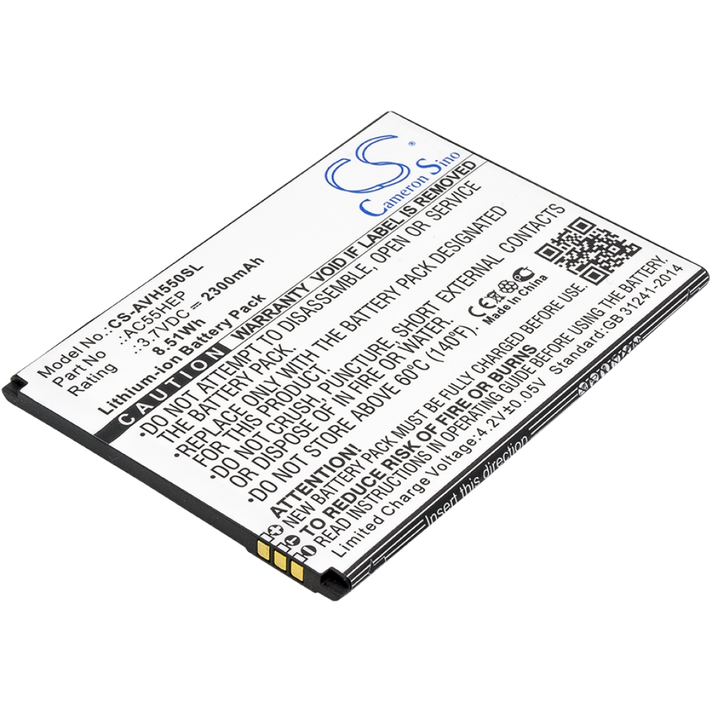 Yhteensopiva akun vaihto Archos AC55HEP,BSF20