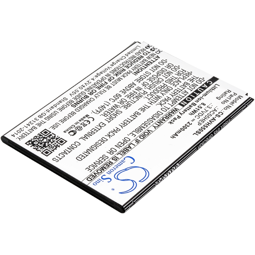 Yhteensopiva akun vaihto Archos AC55HEP,BSF20