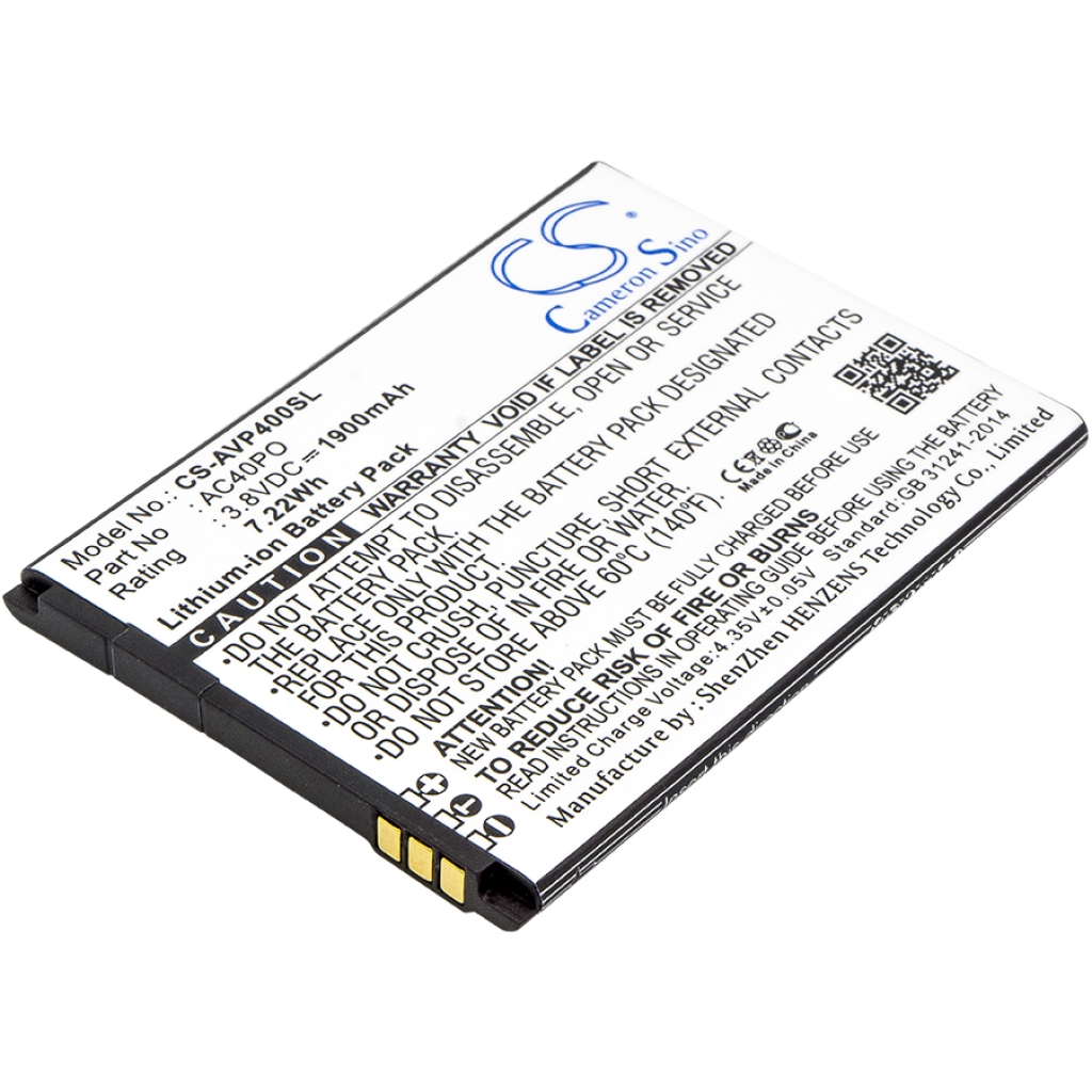 Yhteensopiva akun vaihto Archos AC40PO,BS975