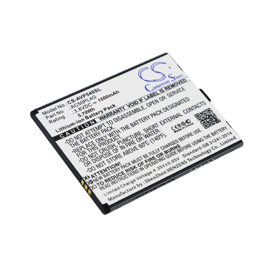 Akut Matkapuhelimen akku CS-AVP540SL