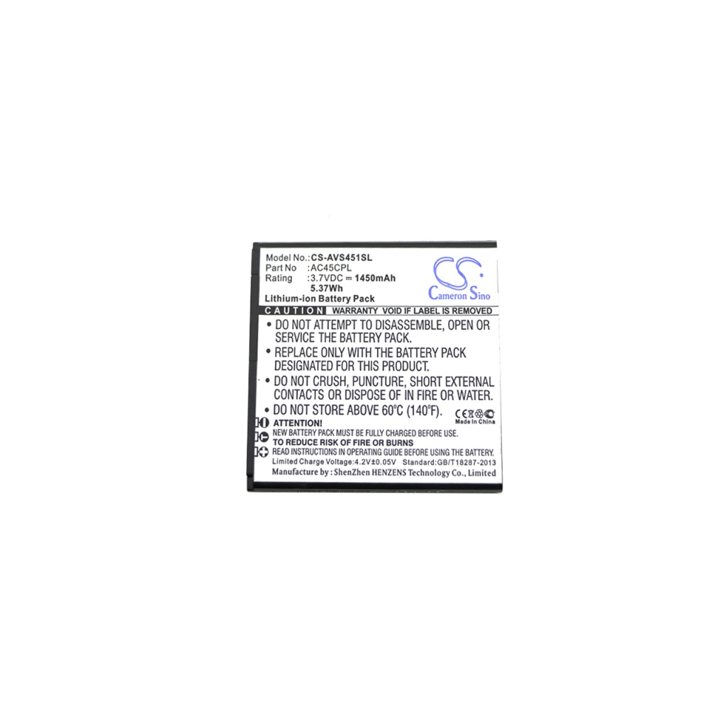 Yhteensopiva akun vaihto Highscreen AC45CPL,AL45CPL