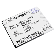 Yhteensopiva akun vaihto Archos AC53TI