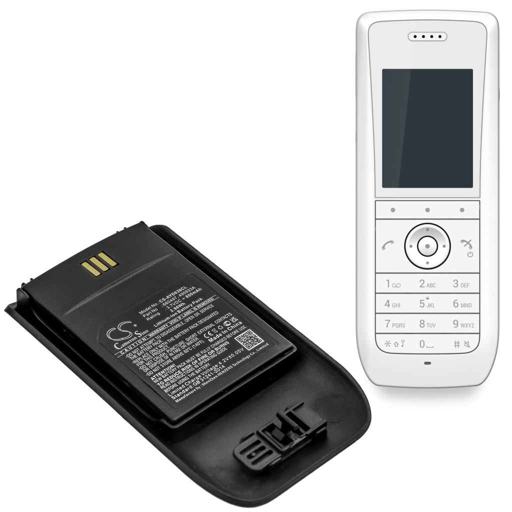 Yhteensopiva akun vaihto ASCOM 490933A,660497