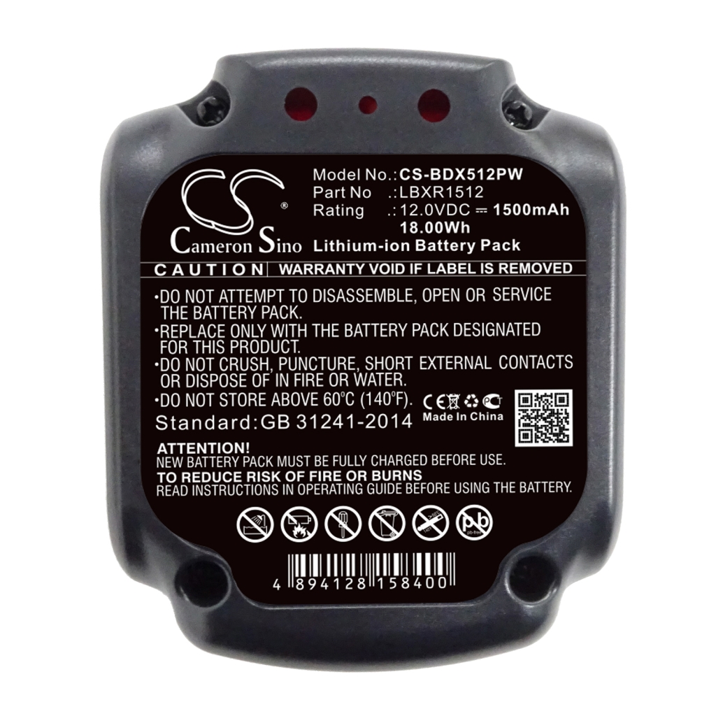 Yhteensopiva akun vaihto Black 