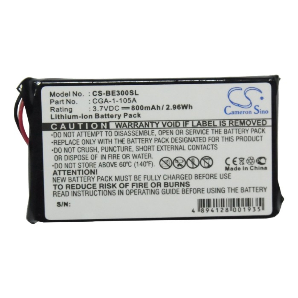 Yhteensopiva akun vaihto CASIO CGA-1-105A