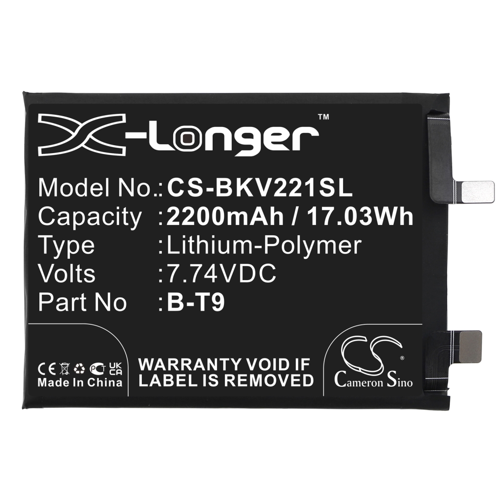 Matkapuhelimen akku Vivo iQOO 9T 5G (CS-BKV221SL)