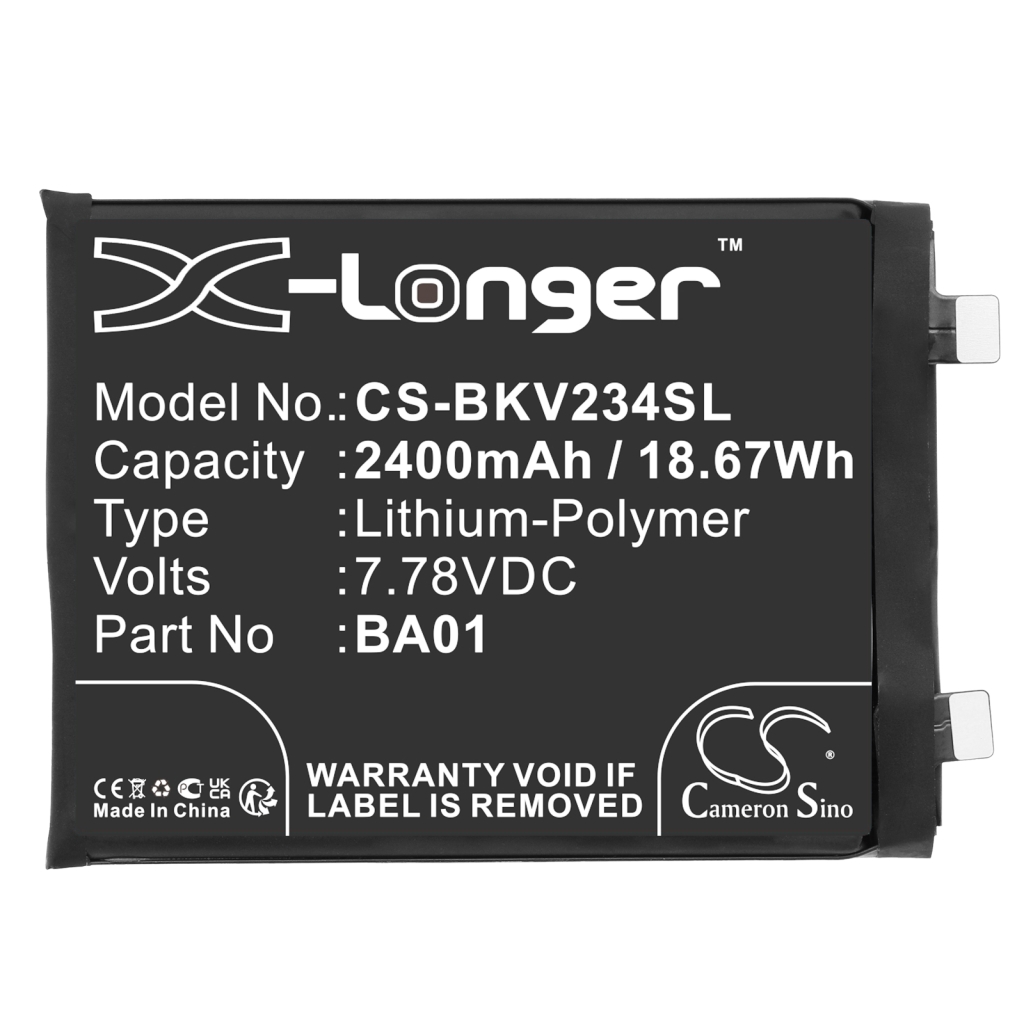 Matkapuhelimen akku Vivo iQOO 11S 5G (CS-BKV234SL)