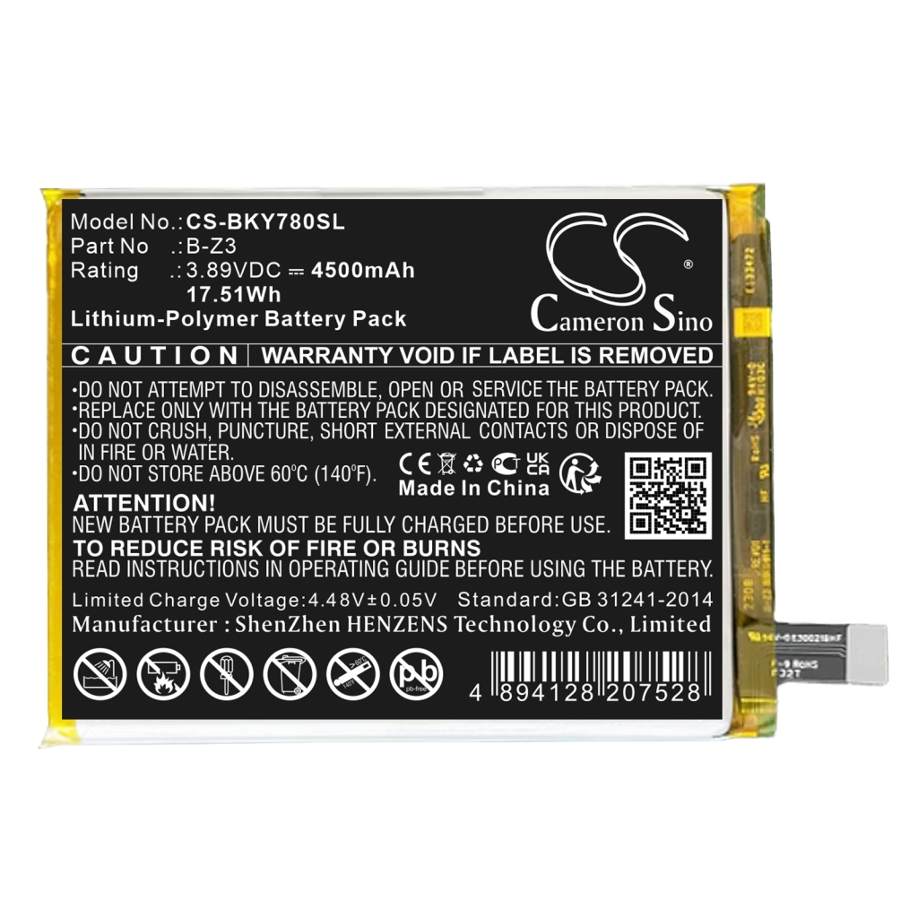 Akut Matkapuhelimen akku CS-BKY780SL