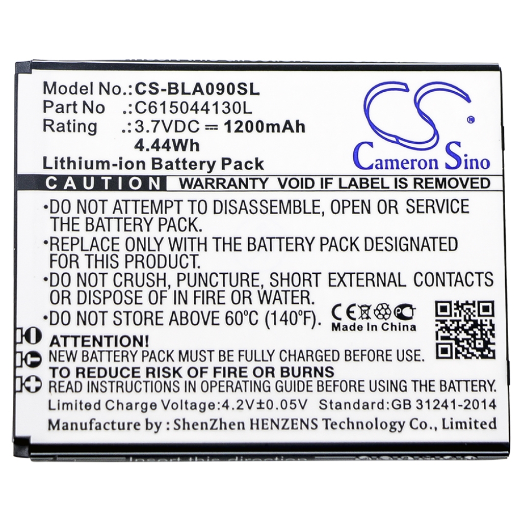Yhteensopiva akun vaihto BLU C615044130L,T400
