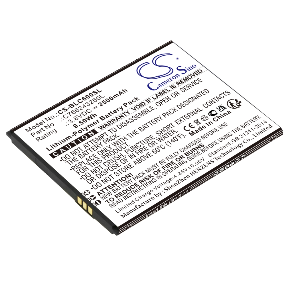 Matkapuhelimen akku BLU C6 (CS-BLC600SL)