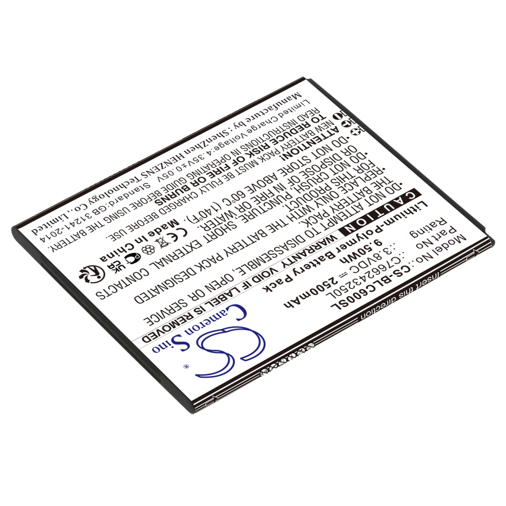 Matkapuhelimen akku BLU C6 (CS-BLC600SL)