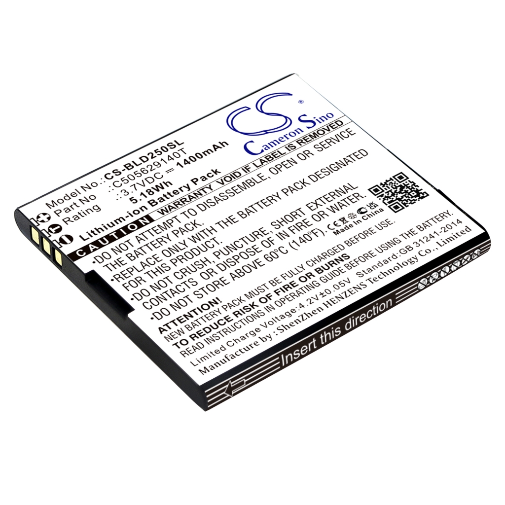 Yhteensopiva akun vaihto BLU C505629140I,C505629140L,C505629140T
